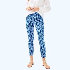 Lilly Pulitzer Keliani Stretch Pant High Tide Navy Blue